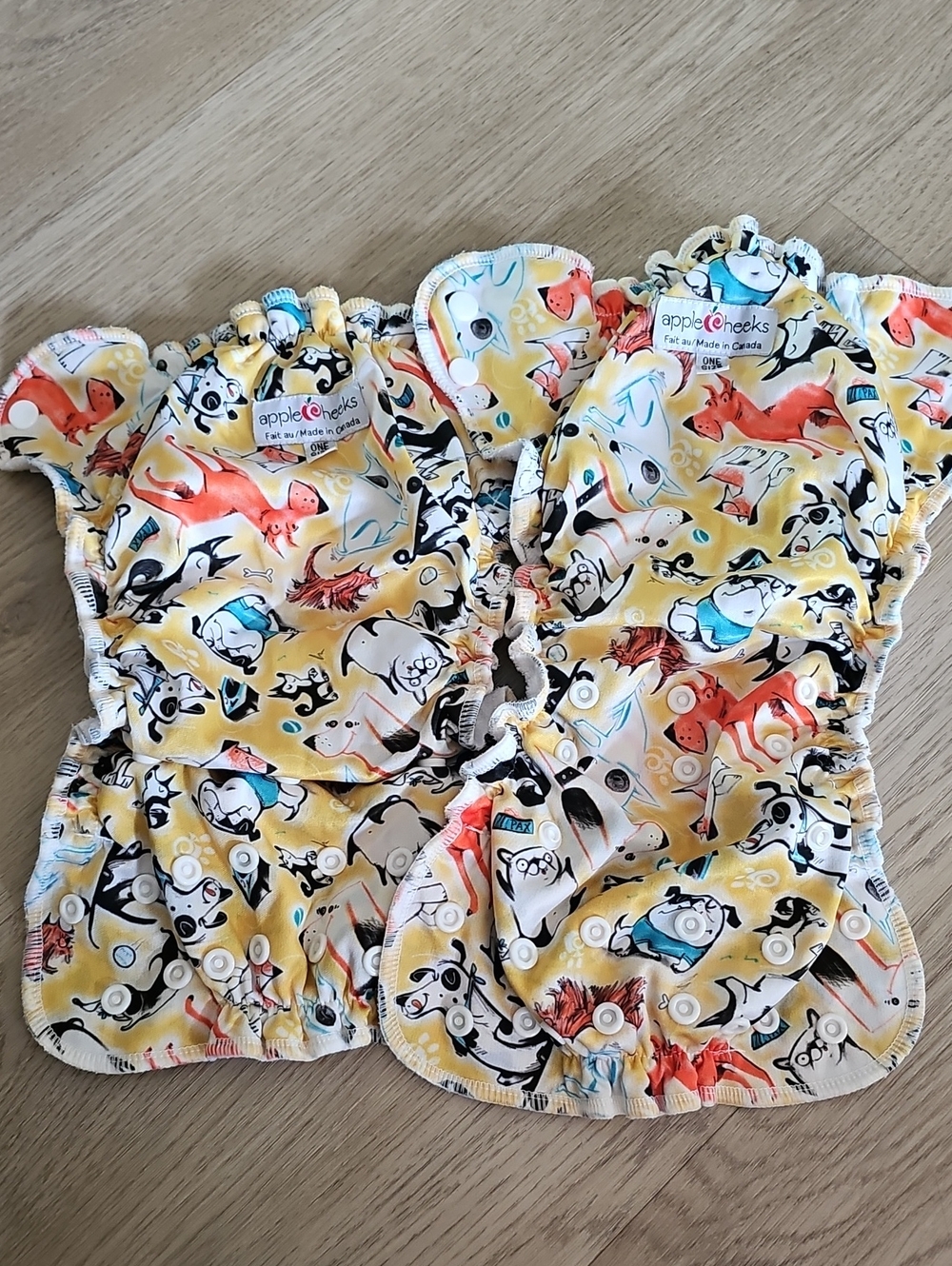 AppleCheeks Reusable Baby Cloth Diaper Cover SET OF TWO  - One Size
